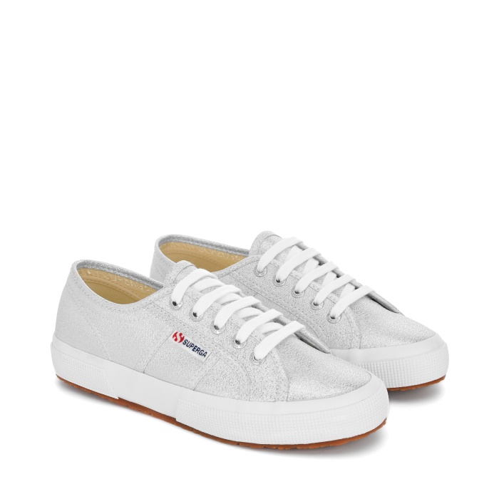 Superga 2750 Lamé Sneakers - Silver