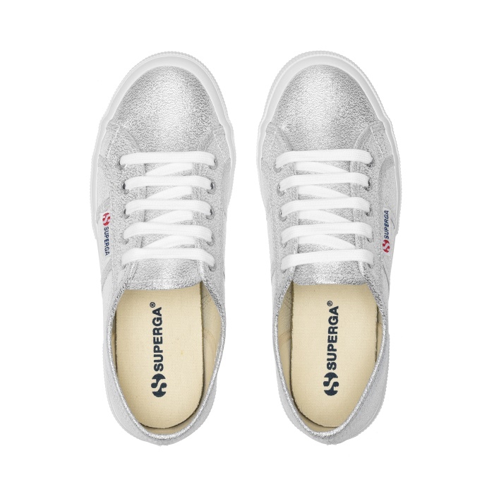 Superga 2750 Lamé Sneakers - Silver