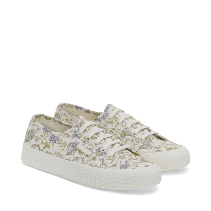 Superga 2750 Floral Print Sneakers - White