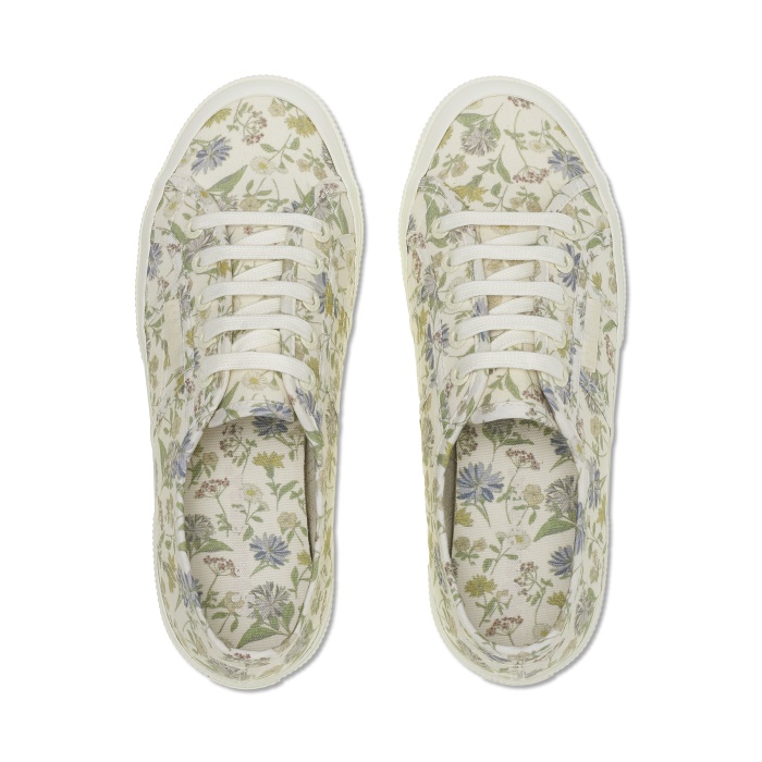 Superga 2750 Floral Print Sneakers - White