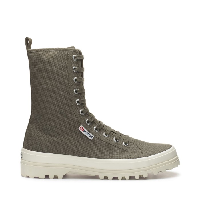 Superga 2641 Alpina High Top Boots - Olive