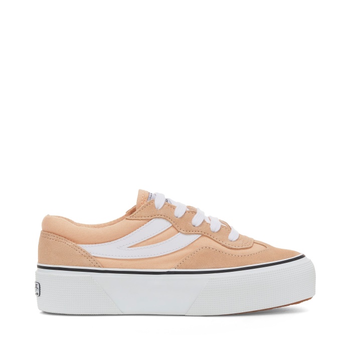 Superga 3041 Revolley Colorblock Platf Pink Peach-White