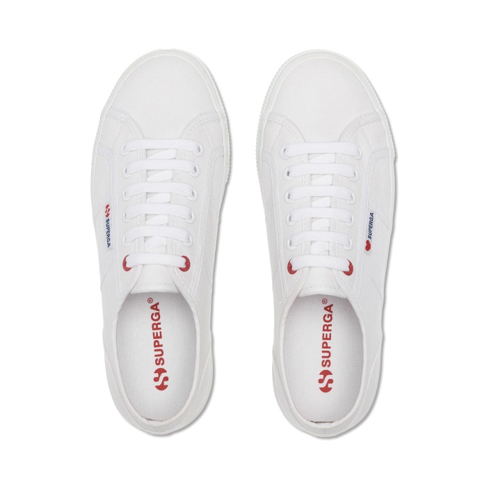 Superga 2790 Little Heart Embroidery White -Red Heart