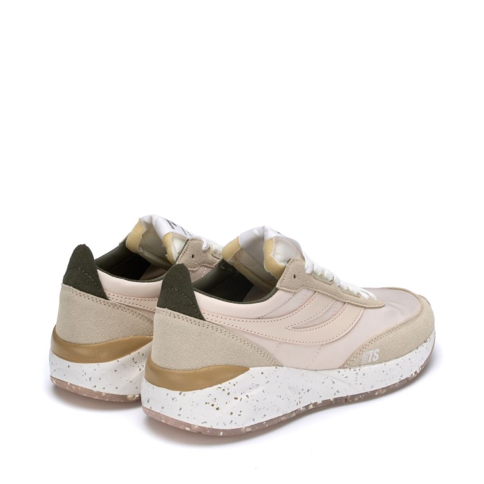 Superga 4089 Training 9Ts Slim Vegan L Pink Almond-Green Olive