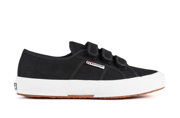 Superga 2750 Cot3Strapu Black-F White