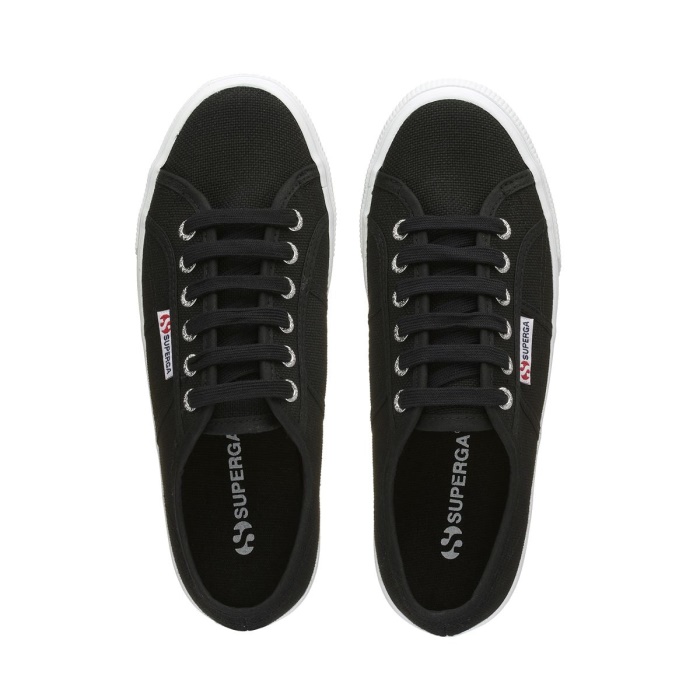 Superga 2790 Platform Black-F White