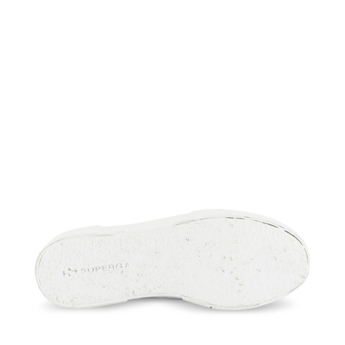 Superga 3041 Revolley Leather Platform White-Pink Ish