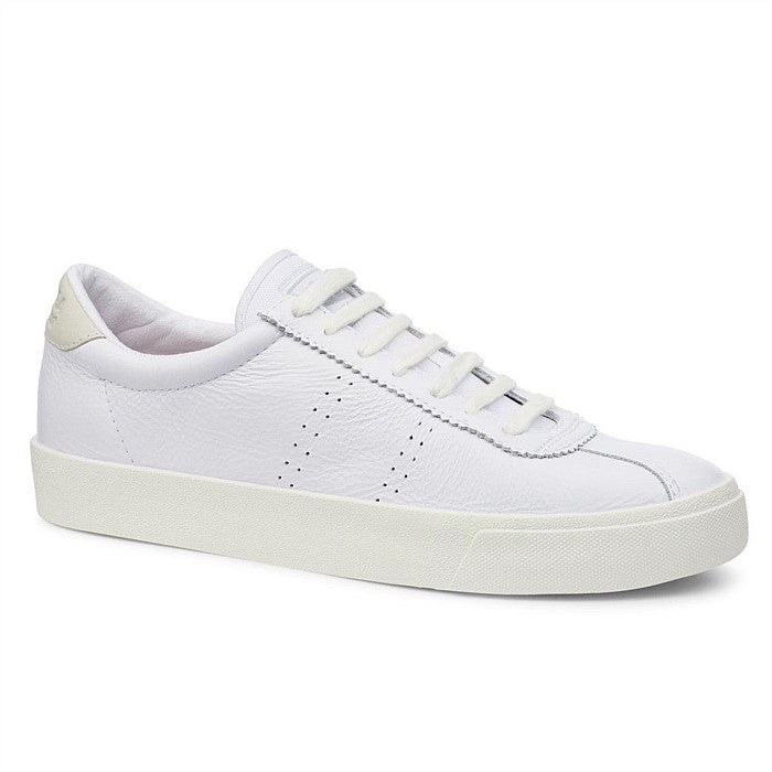 Superga 2843 Club S Comfort Leather White-White-Beige Gesso