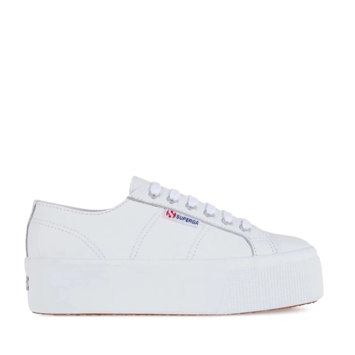 2790 Tumbled Leather White Superga