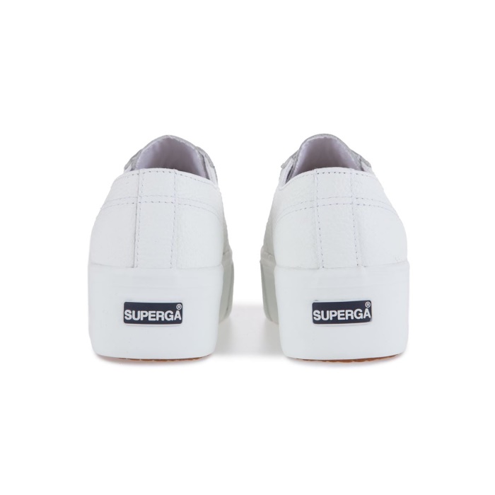 2790 Tumbled Leather White Superga