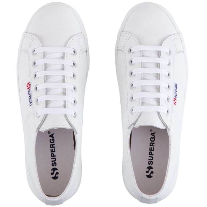 2790 Tumbled Leather White Superga