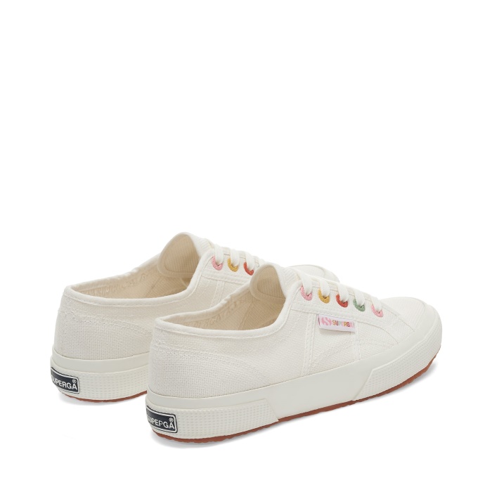Superga 2750 Rainbow Details White-Groovy Eyelets
