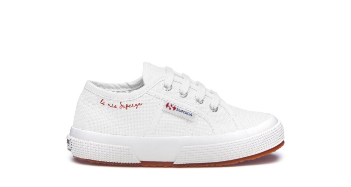 Superga 2750 Kids Poetic White-Le Mie Superga Red