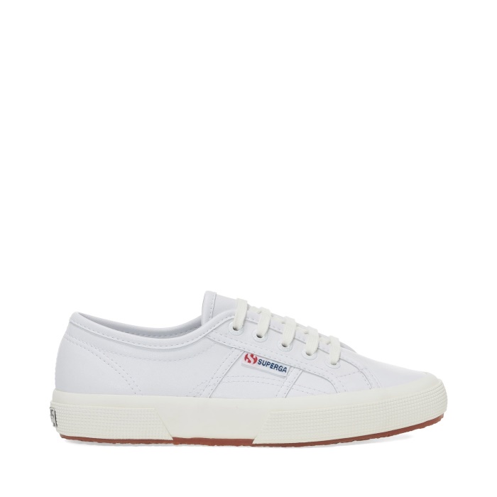 Superga 2750 Vegan Faux Leather White-White