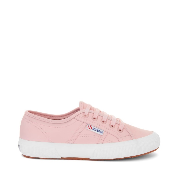 Superga 2750 Vegan Faux Leather Pink White