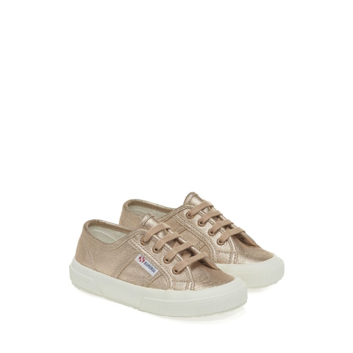 Superga 2750 Kids Metallic Canvas Pink Skin Matt