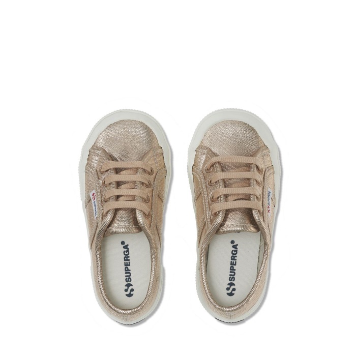 Superga 2750 Kids Metallic Canvas Pink Skin Matt