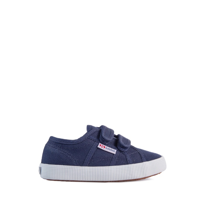 Superga 2750 Kids Straps Easylite Navy-White