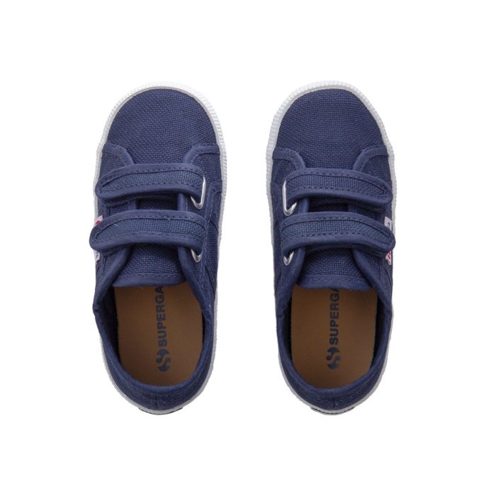 Superga 2750 Kids Straps Easylite Navy-White