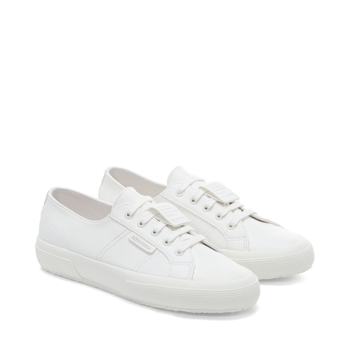 Superga 2750 Grape-Based Faux Leather White-White