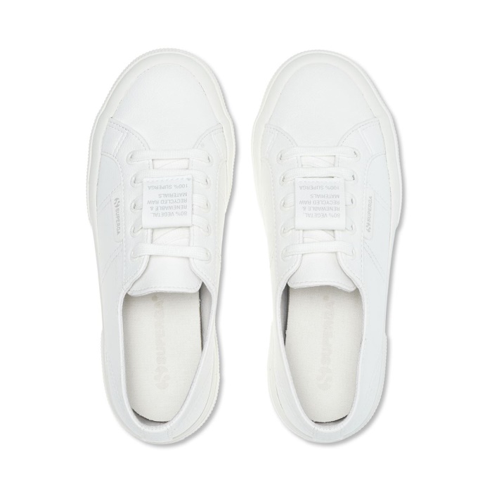 Superga 2750 Grape-Based Faux Leather White-White