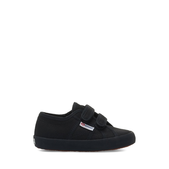 Superga 2750 Kids Straps Easylite Full Black-Black