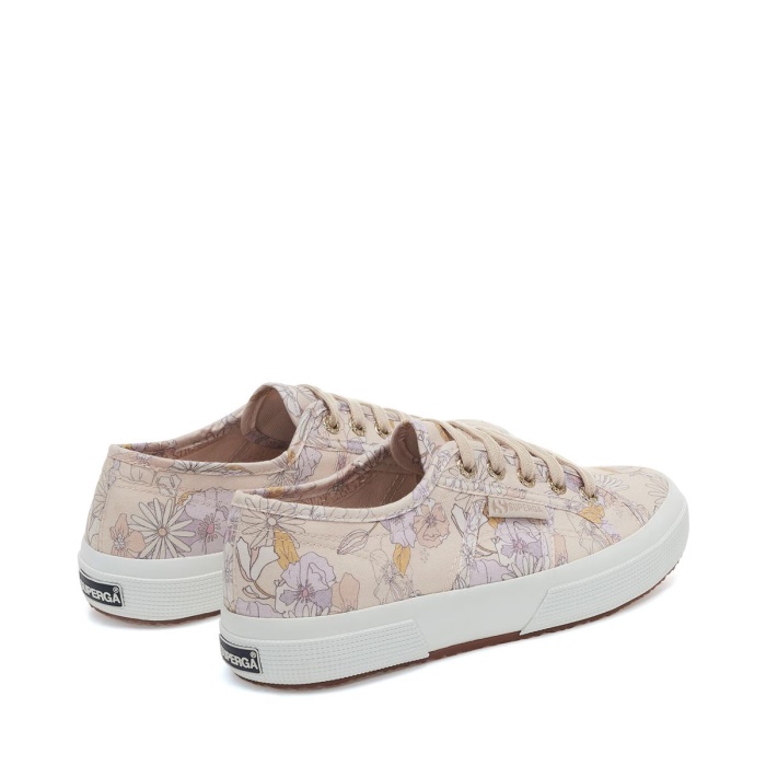Superga 2750 Floral Print Peach Lilla-Orange Flowers