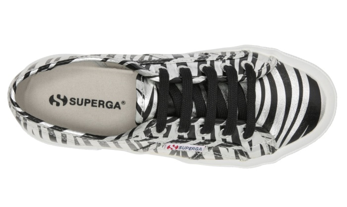 Superga 2750 - Fancotmetmatw Grey Silver Zebra