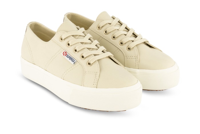 Superga 2730 Nappa Beige Lt Eggshell
