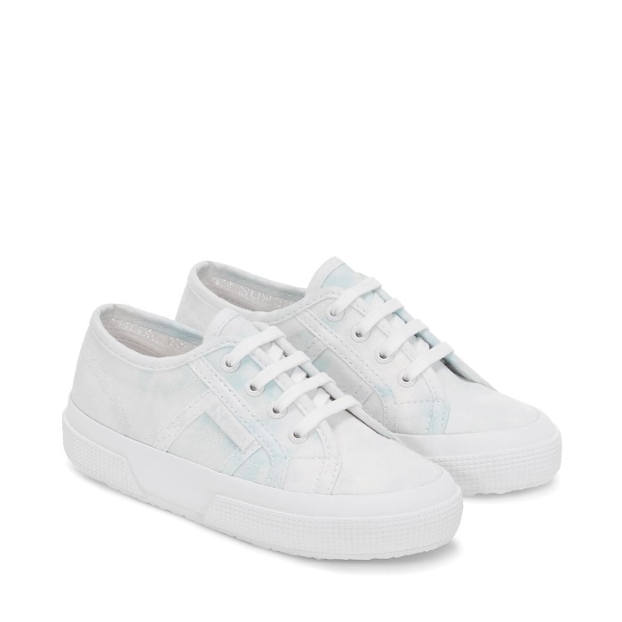 Superga 2750 Kids Clouds Print White-Lt Blue Clouds