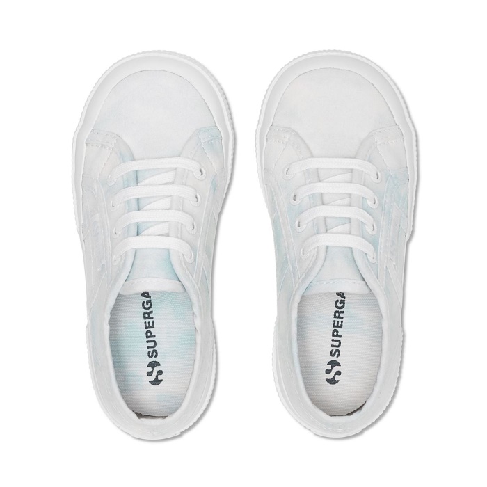 Superga 2750 Kids Clouds Print White-Lt Blue Clouds