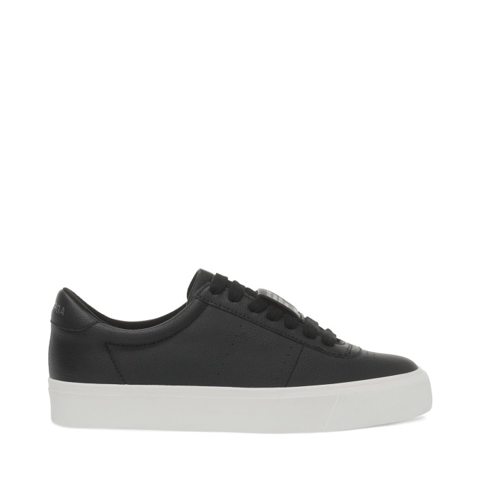 Superga 4834 Club S Up Grape-Based Fau Black-White