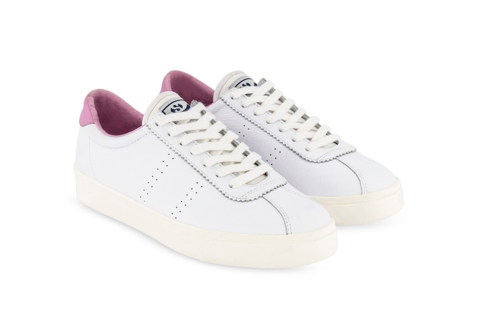 Superga 2843 Club S Comfort Leather White-Pink Mauve
