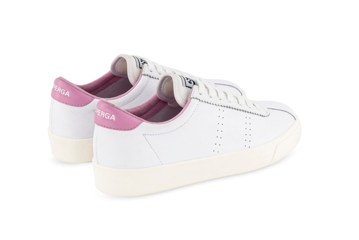 Superga 2843 Club S Comfort Leather White-Pink Mauve