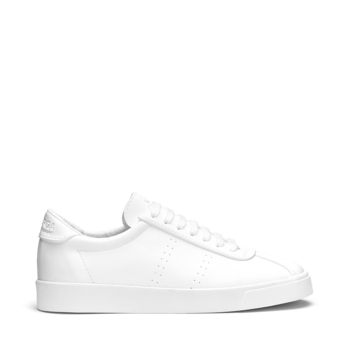 Superga 2843 Club S Corn-Based Leather White-Unico