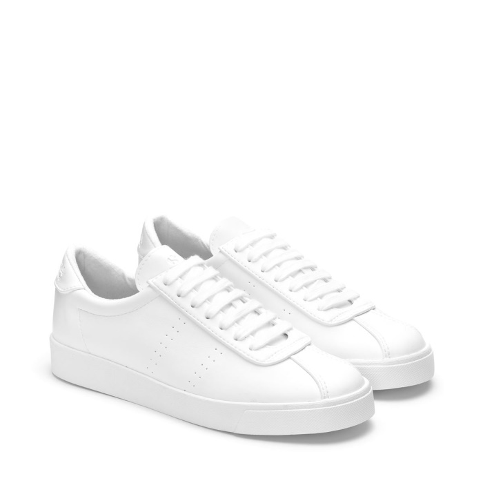 Superga 2843 Club S Corn-Based Leather White-Unico