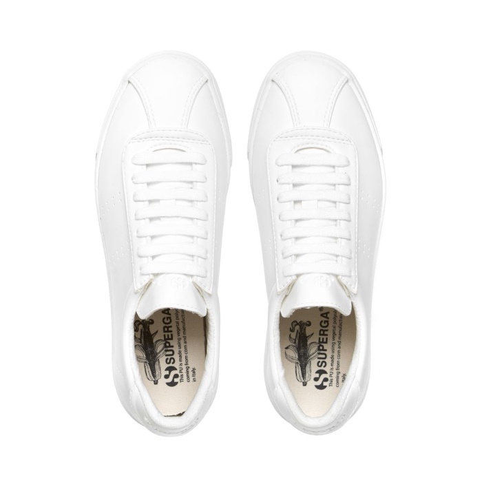 Superga 2843 Club S Corn-Based Leather White-Unico