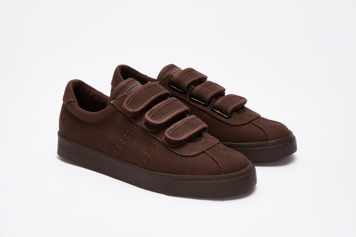 Superga 2843 Club S 3Straps Cotton Chocolate-Black