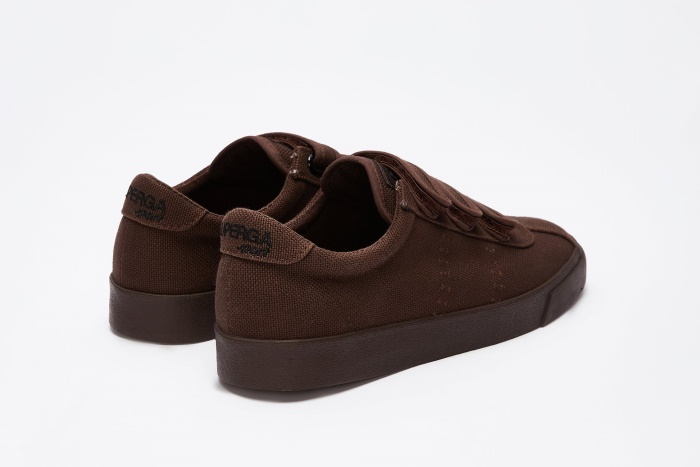 Superga 2843 Club S 3Straps Cotton Chocolate-Black