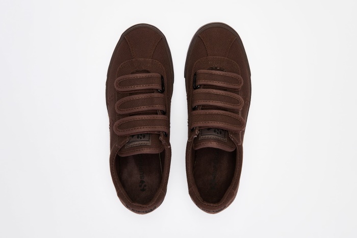 Superga 2843 Club S 3Straps Cotton Chocolate-Black