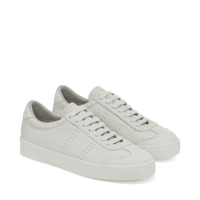 Superga 2843 Club S Cap Buttersoft White Milk-Green Primrose