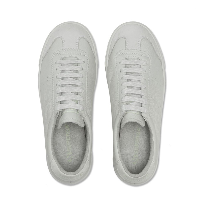 Superga 2843 Club S Cap Buttersoft White Milk-Green Primrose