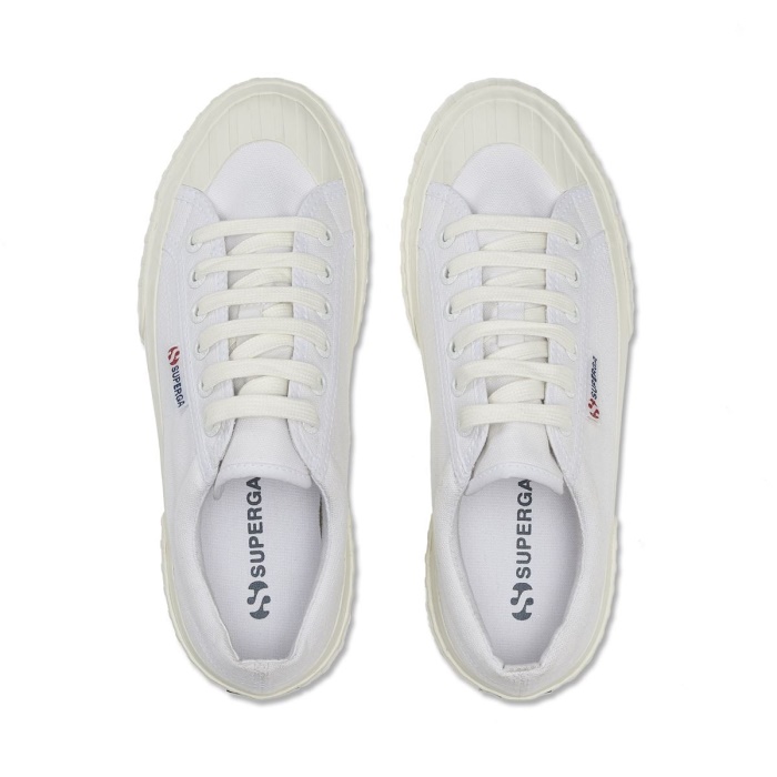 Superga 2631 Stripe Platform White White