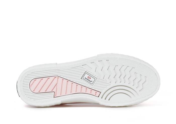 Superga 2631 Stripe Platform Vegan Pink White