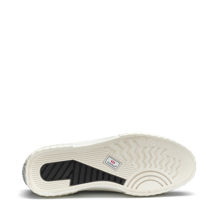 Superga 2631 Stripe Platform Vegan Fau Black-White