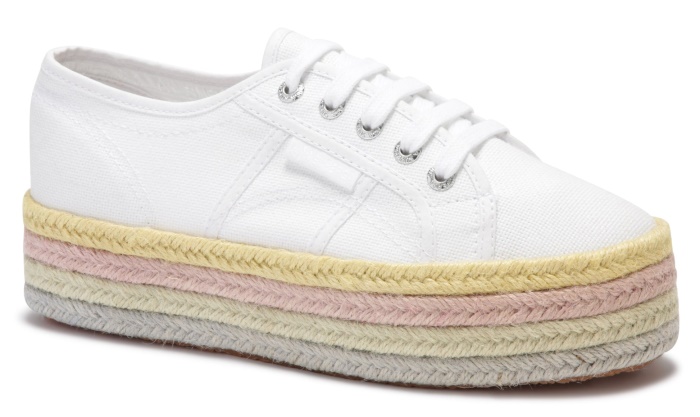 Superga 2790-Cotcoloropew White-Lemonade-Palelilac
