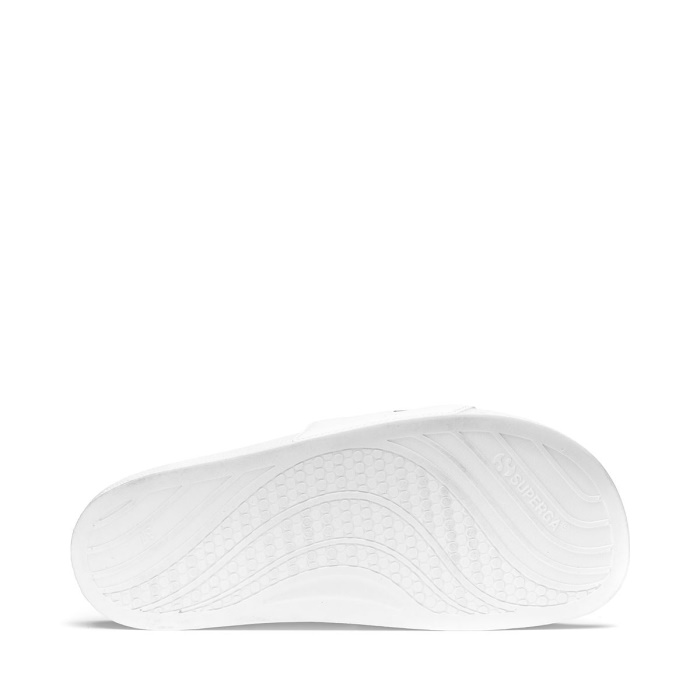 Superga 1908 Slides Polysoft White Black White