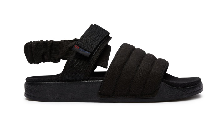 Superga 1911 Sandal Quilted Organic Ca Black