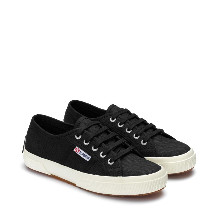 Superga 2750 Multicolor Logo Black-Red Lips-Black