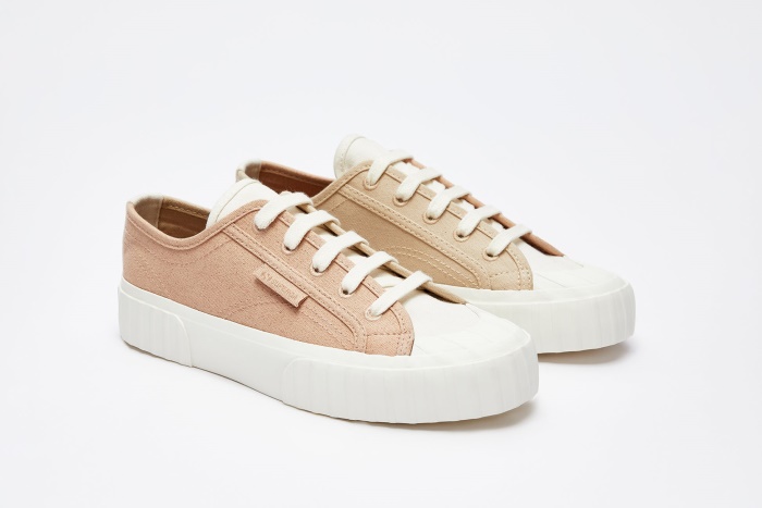 Superga 2630 Organic Canvas Natural Dy Weeds-Pink Magenta Leaves